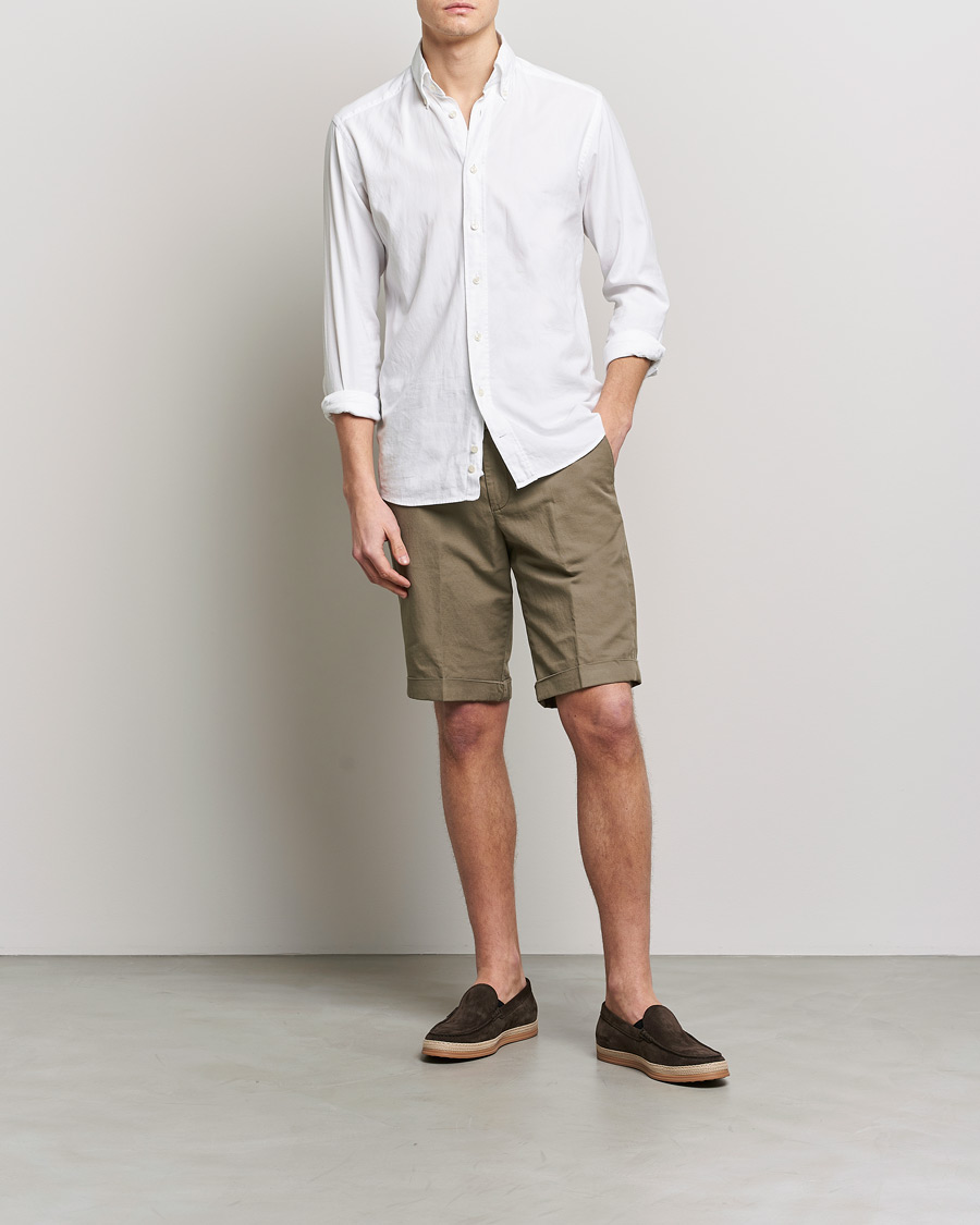 Herre | Shorts | Briglia 1949 | Linen/Cotton Shorts Olive