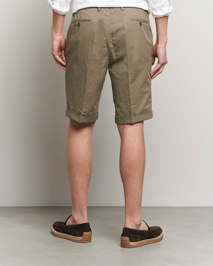 Herre | Shorts | Briglia 1949 | Linen/Cotton Shorts Olive