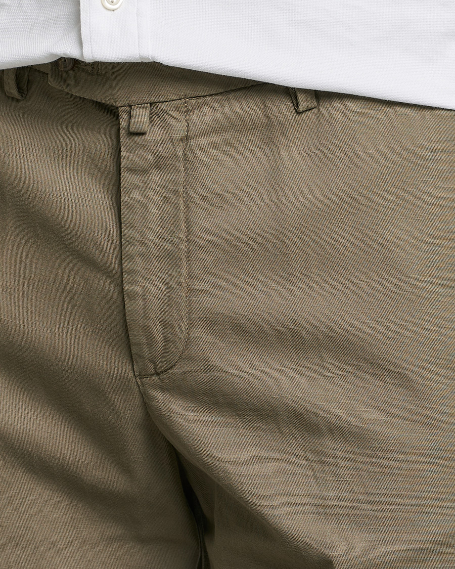 Herre | Shorts | Briglia 1949 | Linen/Cotton Shorts Olive
