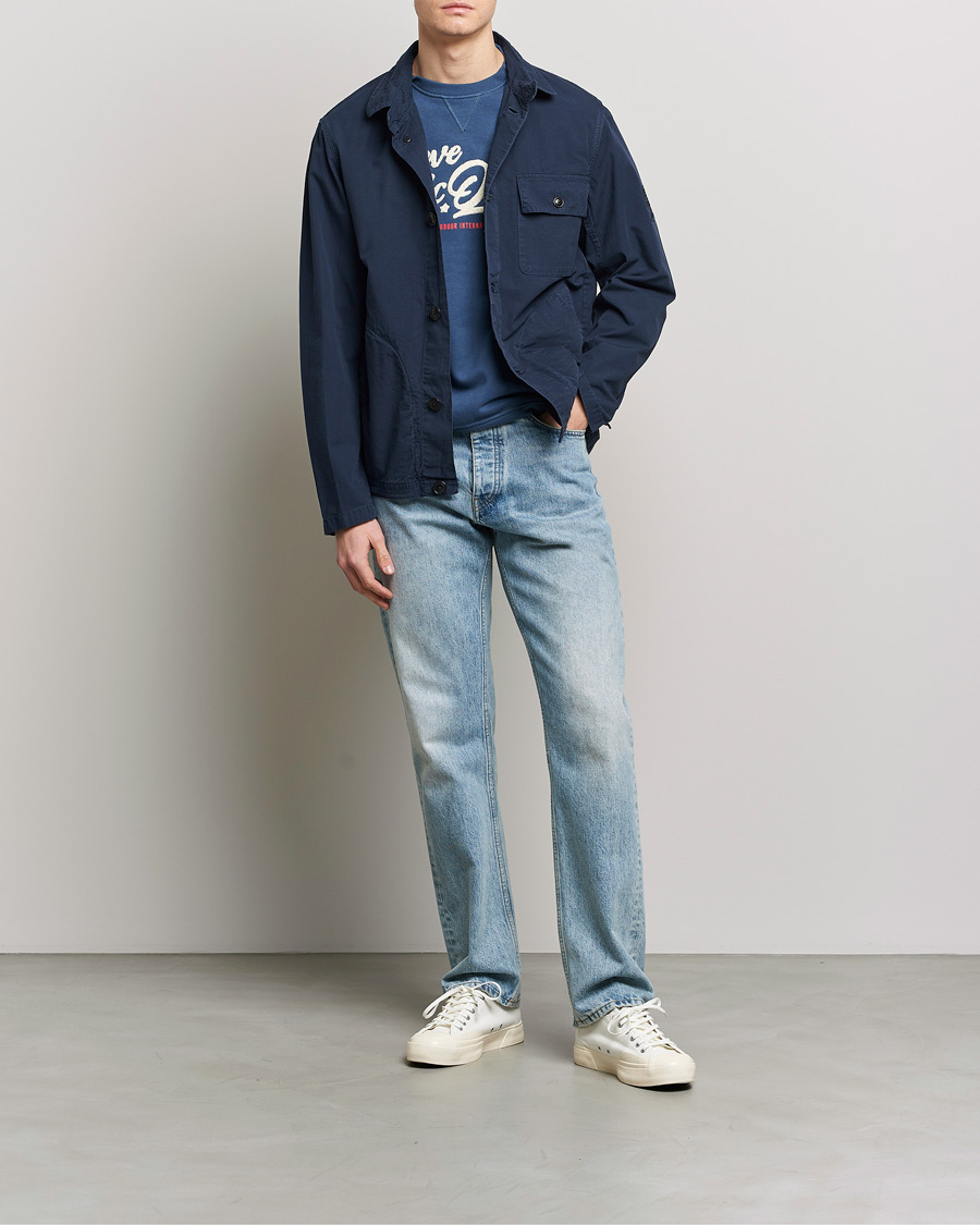 Herre | Jakker | Barbour International | Steve McQueen Terrance Shirt Jacket Navy