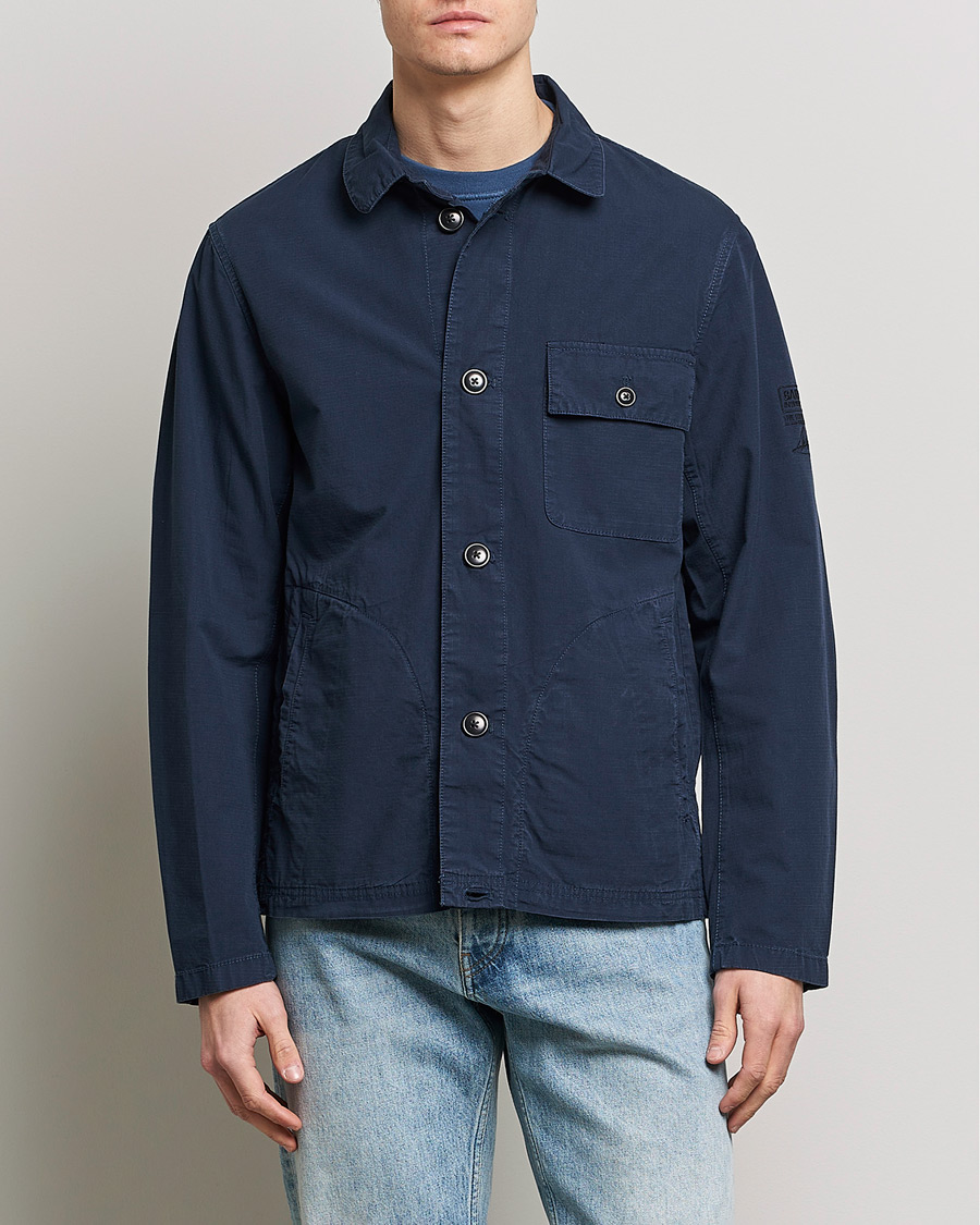 Herre | Klassiske jakker | Barbour International | Steve McQueen Terrance Shirt Jacket Navy