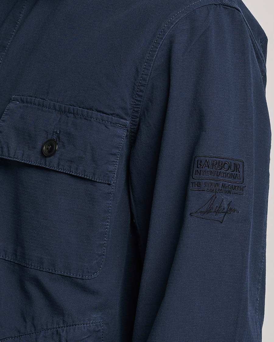 Herre | Jakker | Barbour International | Steve McQueen Terrance Shirt Jacket Navy