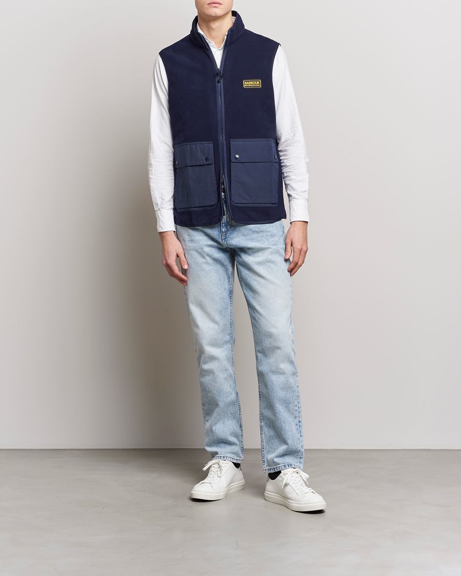 Herre | Vester | Barbour International | Oak Fleece Gilet Ink Navy
