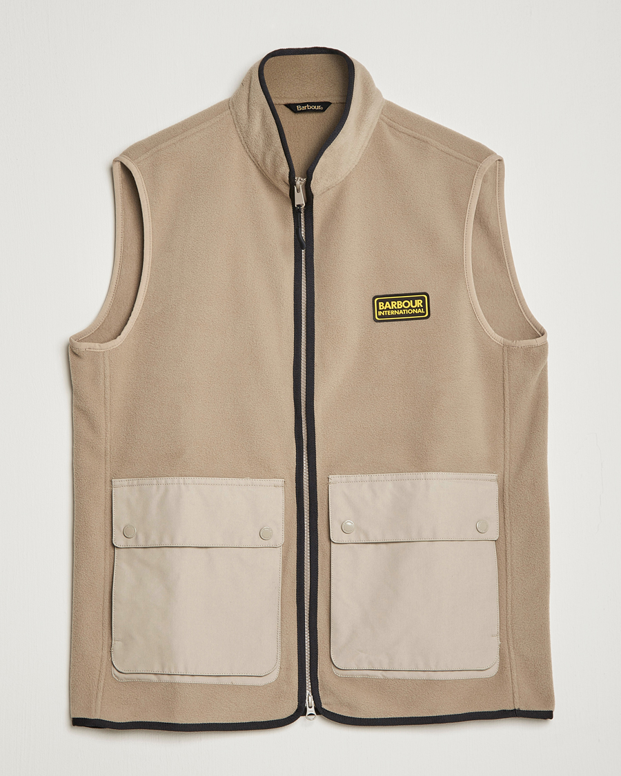Herre | Gensere | Barbour International | Oak Fleece Gilet Concrete