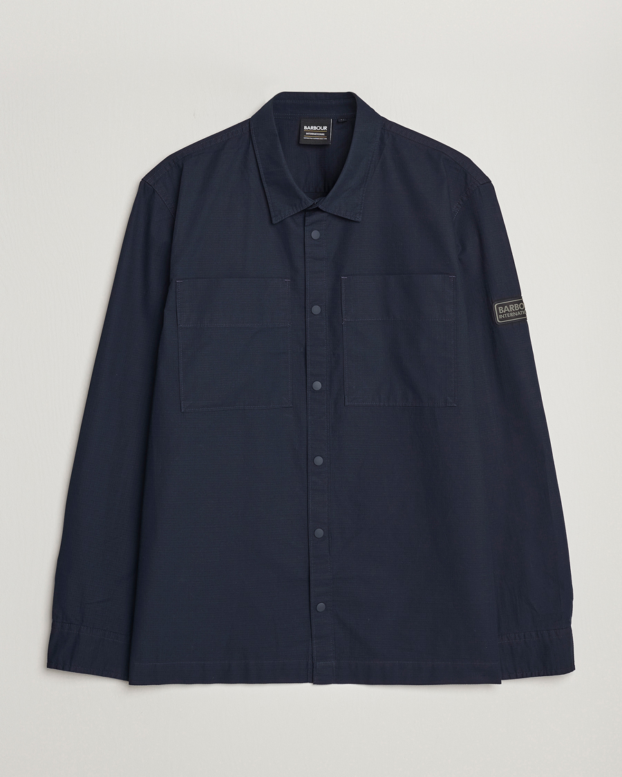Herre | Skjorter | Barbour International | Dyne Ripstop Overshirt Nightsky Navy
