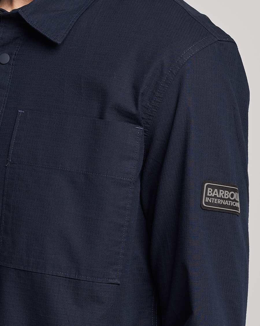 Herre | Skjorter | Barbour International | Dyne Ripstop Overshirt Nightsky Navy