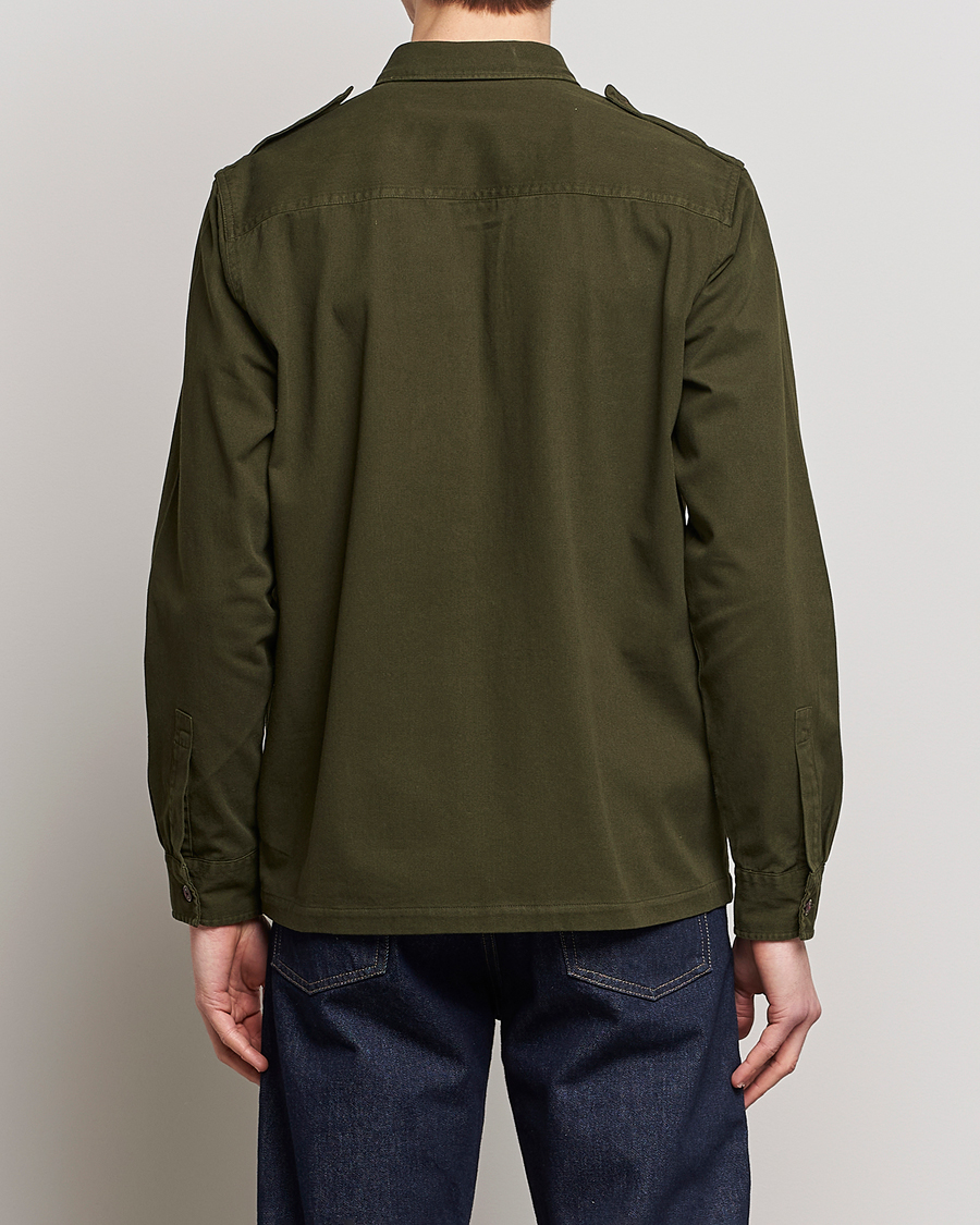 Herre | Skjorter | Barbour International | Abbe Cotton Overshirt Forrest Green