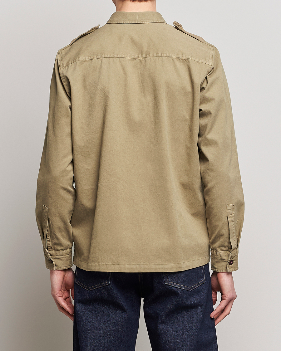 Herre | Skjorter | Barbour International | Abbe Cotton Overshirt Herb Khaki