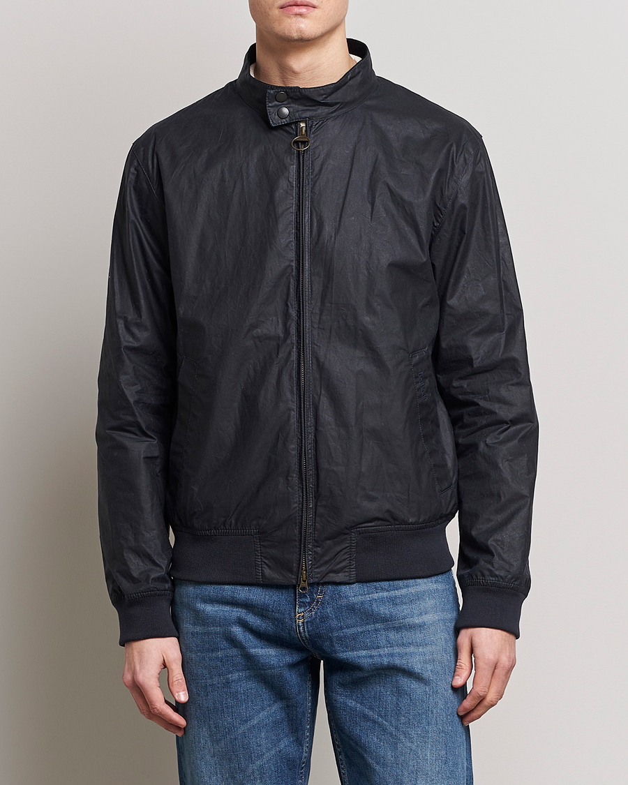 Herre |  | Barbour Lifestyle | Royston Lightweight Waxed Jacket Royal Navy