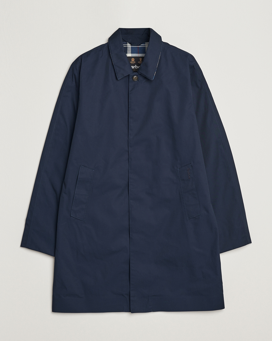 Herre | Jakker | Barbour Lifestyle | Rokig Waterproof Car Coat Navy