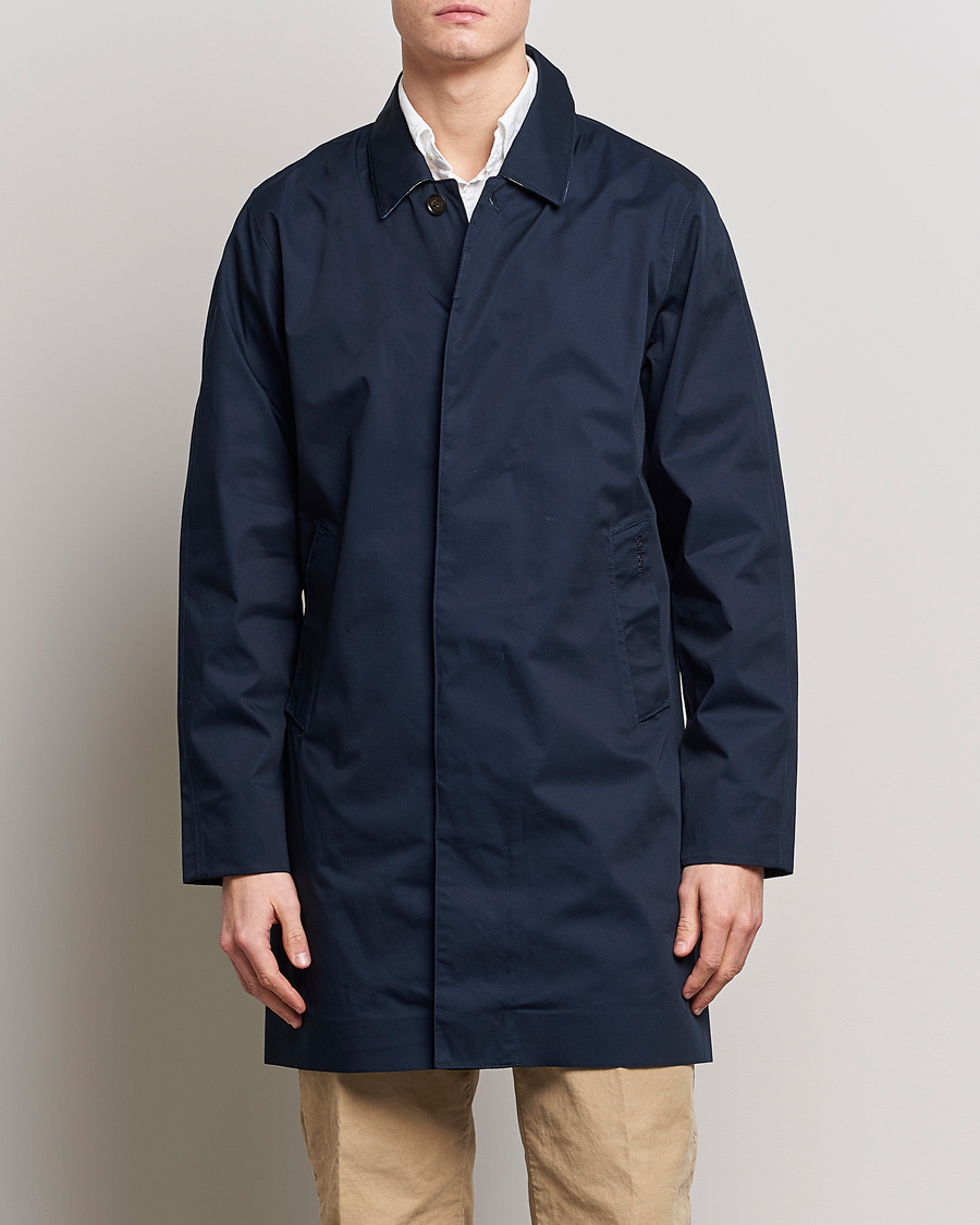 Herre | Jakker | Barbour Lifestyle | Rokig Waterproof Car Coat Navy