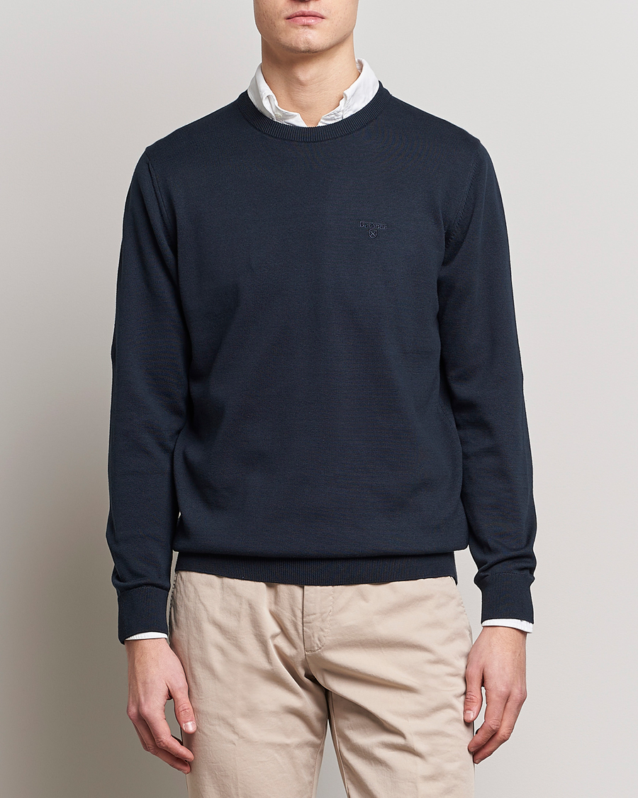Herre | Gensere | Barbour Lifestyle | Pima Cotton Crew Neck Navy