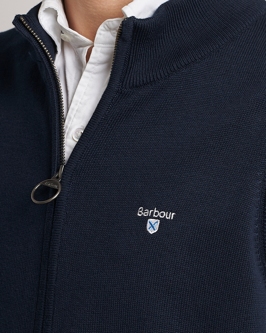 Herre | Gensere | Barbour Lifestyle | Dordon Knitted Full Zip Gilet Navy