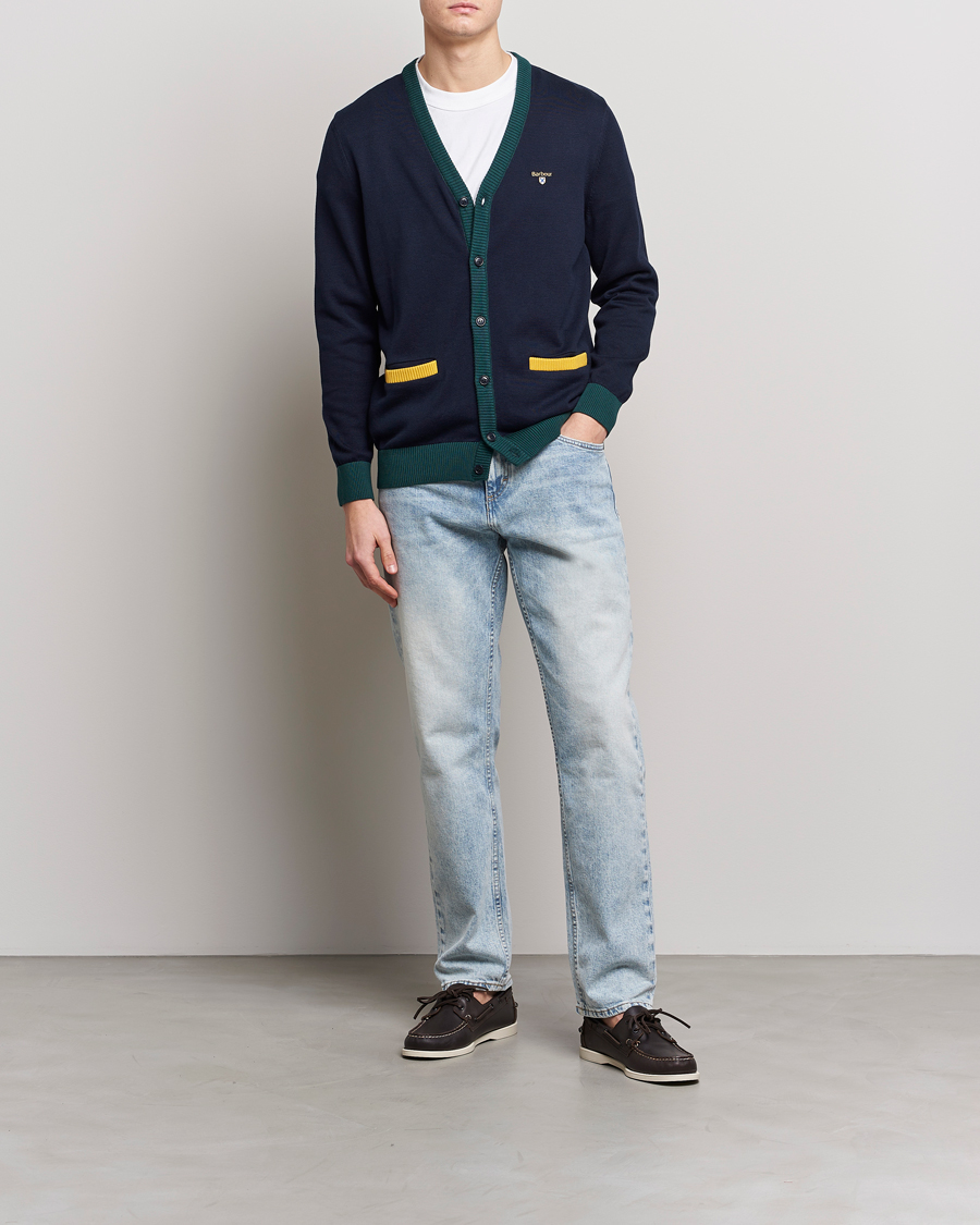 Herre | Gensere | Barbour Lifestyle | Sheldonian Knitted Cardigan Navy