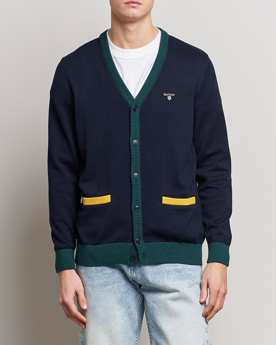 Herre | Gensere | Barbour Lifestyle | Sheldonian Knitted Cardigan Navy