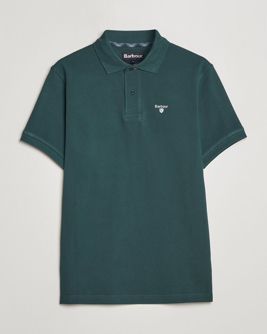 Herre | Pikéer | Barbour Lifestyle | Tartan Pique Polo Green Gables