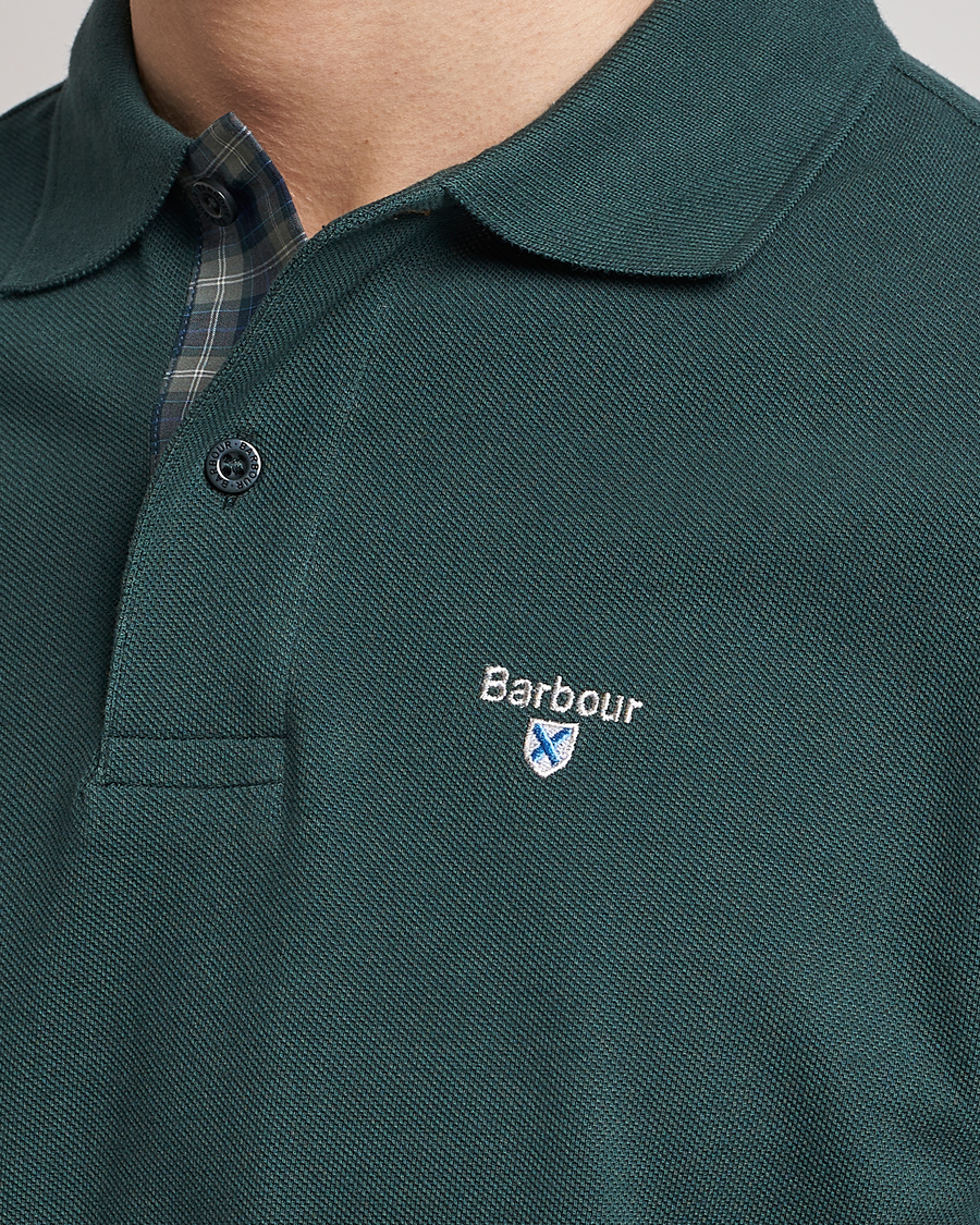 Herre | Pikéer | Barbour Lifestyle | Tartan Pique Polo Green Gables
