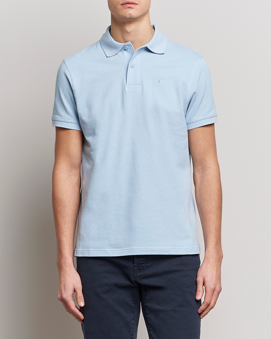 Herre | Kortermet piké | Barbour Lifestyle | Sports Polo Sky Blue