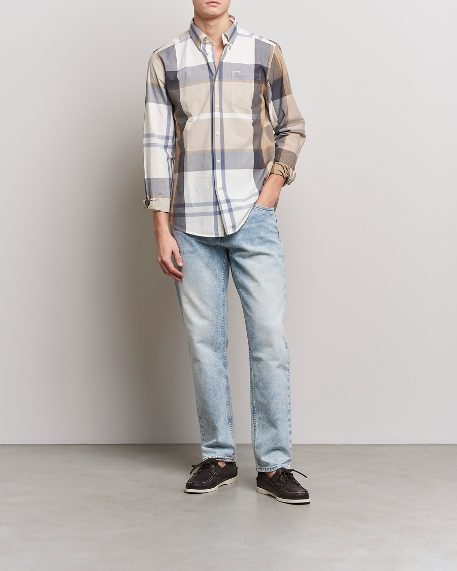 Herre | Skjorter | Barbour Lifestyle | Tailored Fit Harris Tartan Shirt Beige