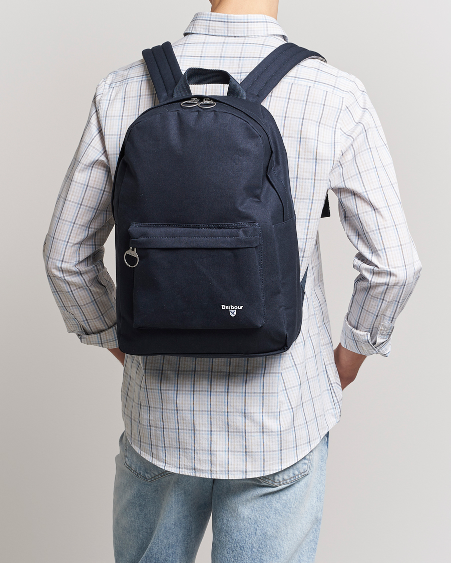 Herre | | Barbour Lifestyle | Cascade Canvas Backpack Navy