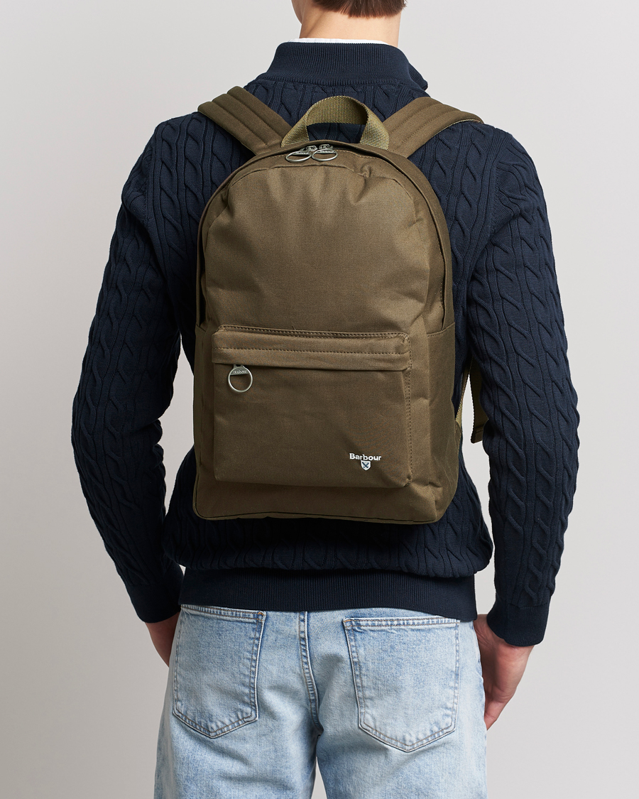 Herre | Barbour Lifestyle Cascade Canvas Backpack Olive | Barbour Lifestyle | Cascade Canvas Backpack Olive