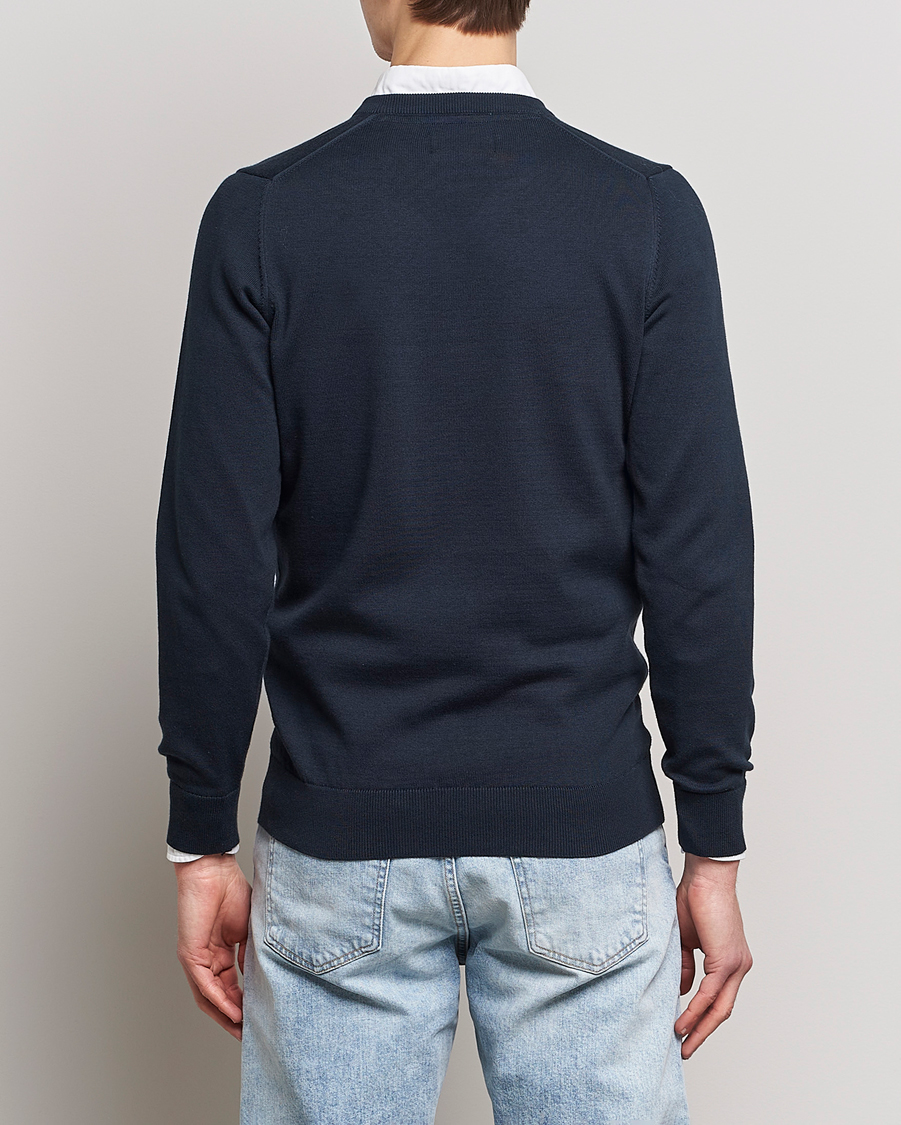 Herre | Gensere | Barbour Lifestyle | Pima Cotton V-Neck Navy