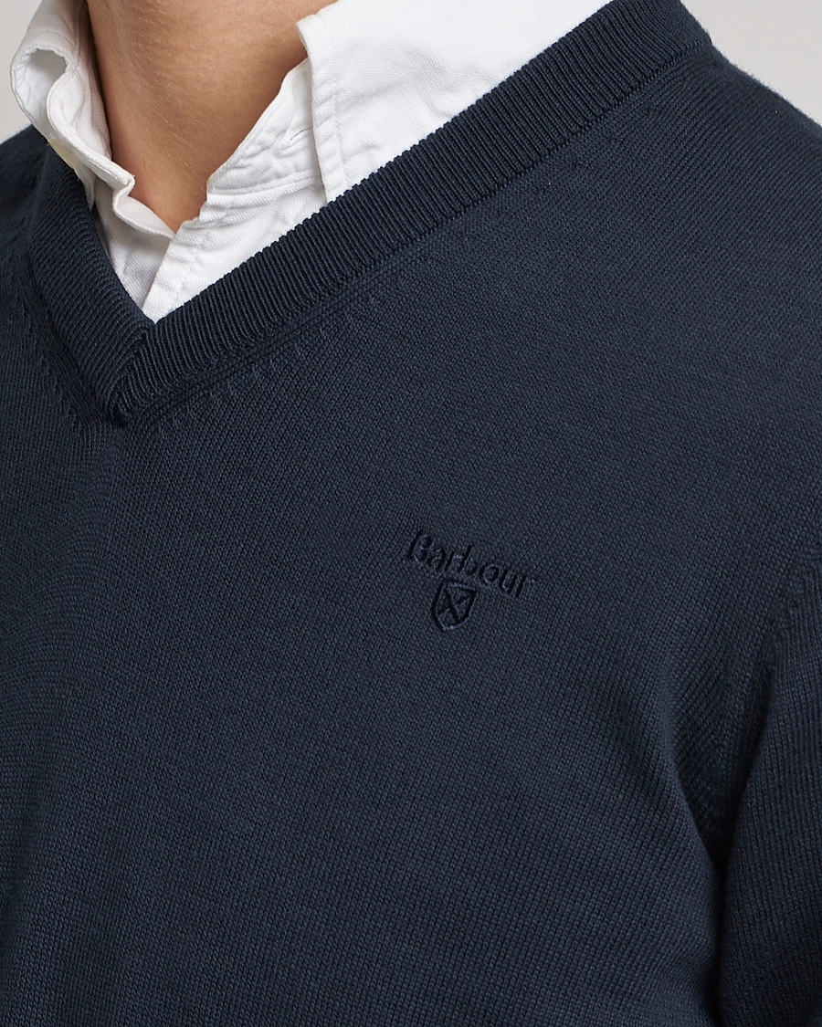 Herre | Gensere | Barbour Lifestyle | Pima Cotton V-Neck Navy