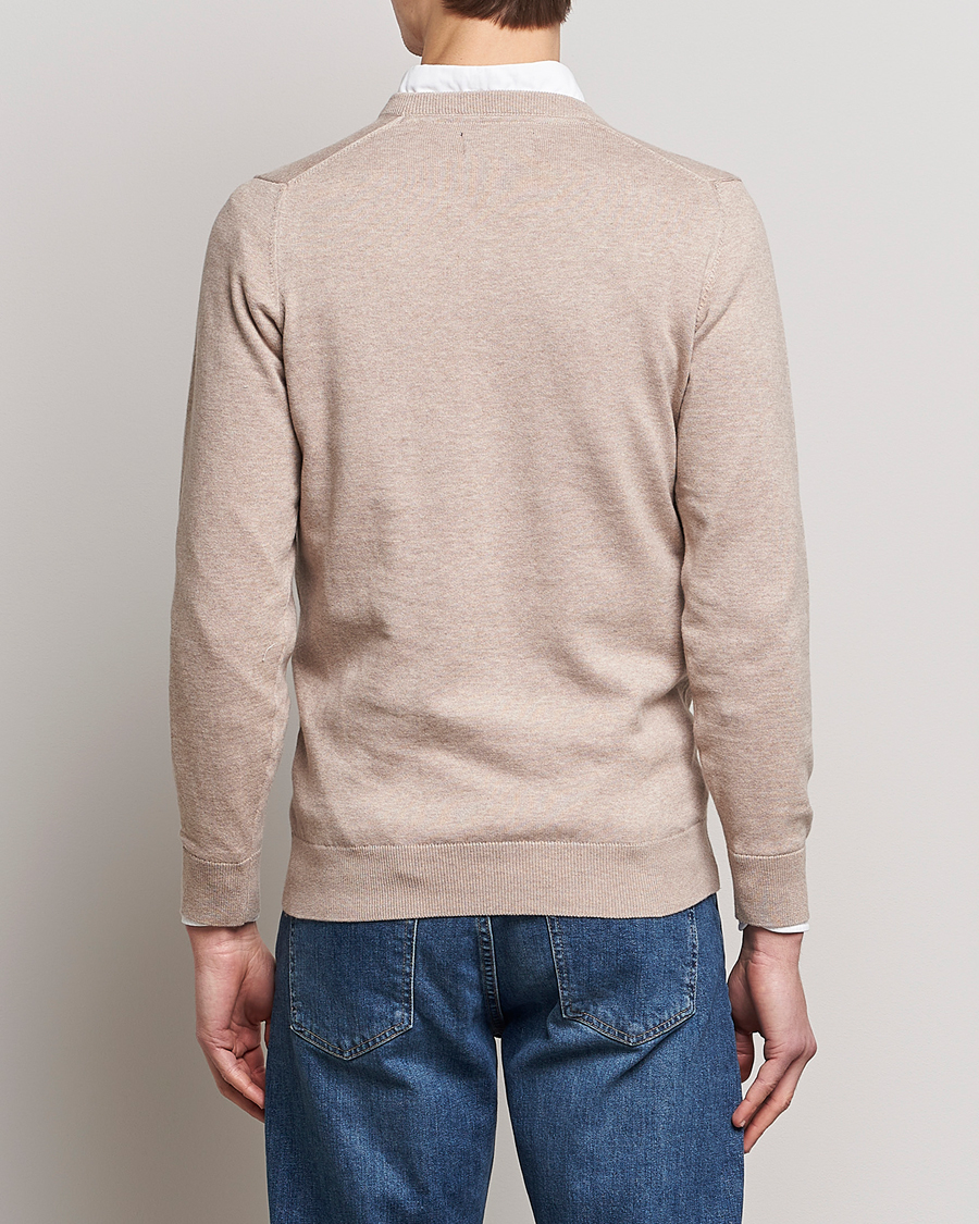 Herre | Gensere | Barbour Lifestyle | Pima Cotton V-Neck Sand Marl