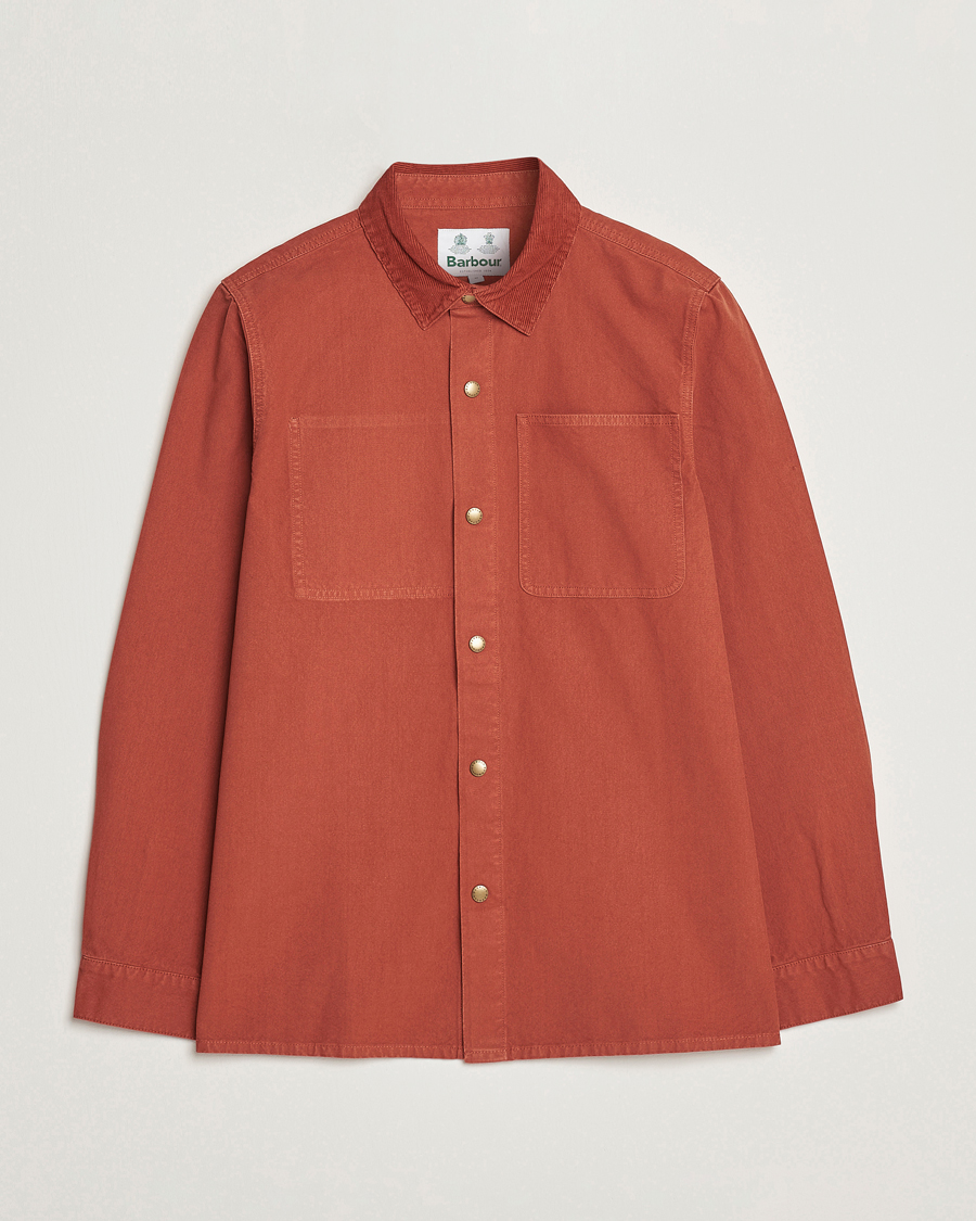 Herre | Jakker | Barbour White Label | Lorenzo Cotton Overshirt Rust