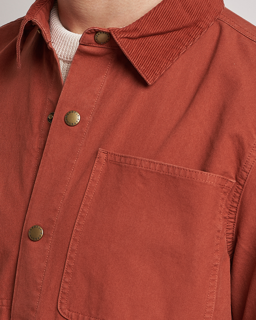 Herre | Jakker | Barbour White Label | Lorenzo Cotton Overshirt Rust