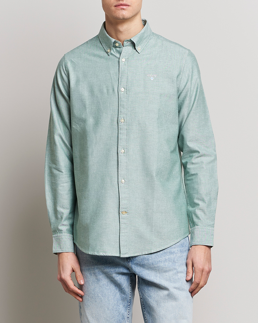 Herre | Barbour | Barbour Lifestyle | Tailored Fit Oxford 3 Shirt Green
