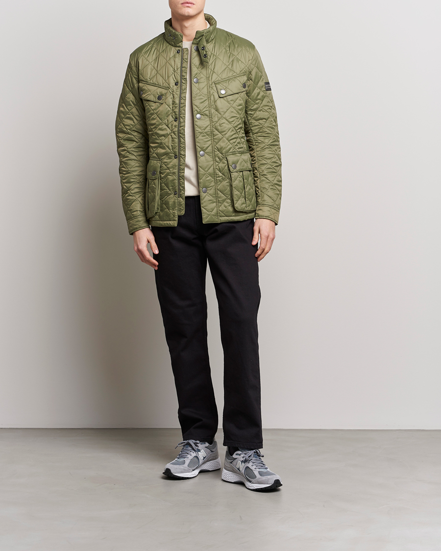 Herre | Jakker | Barbour International | Ariel Quilted Jacket Light Moss
