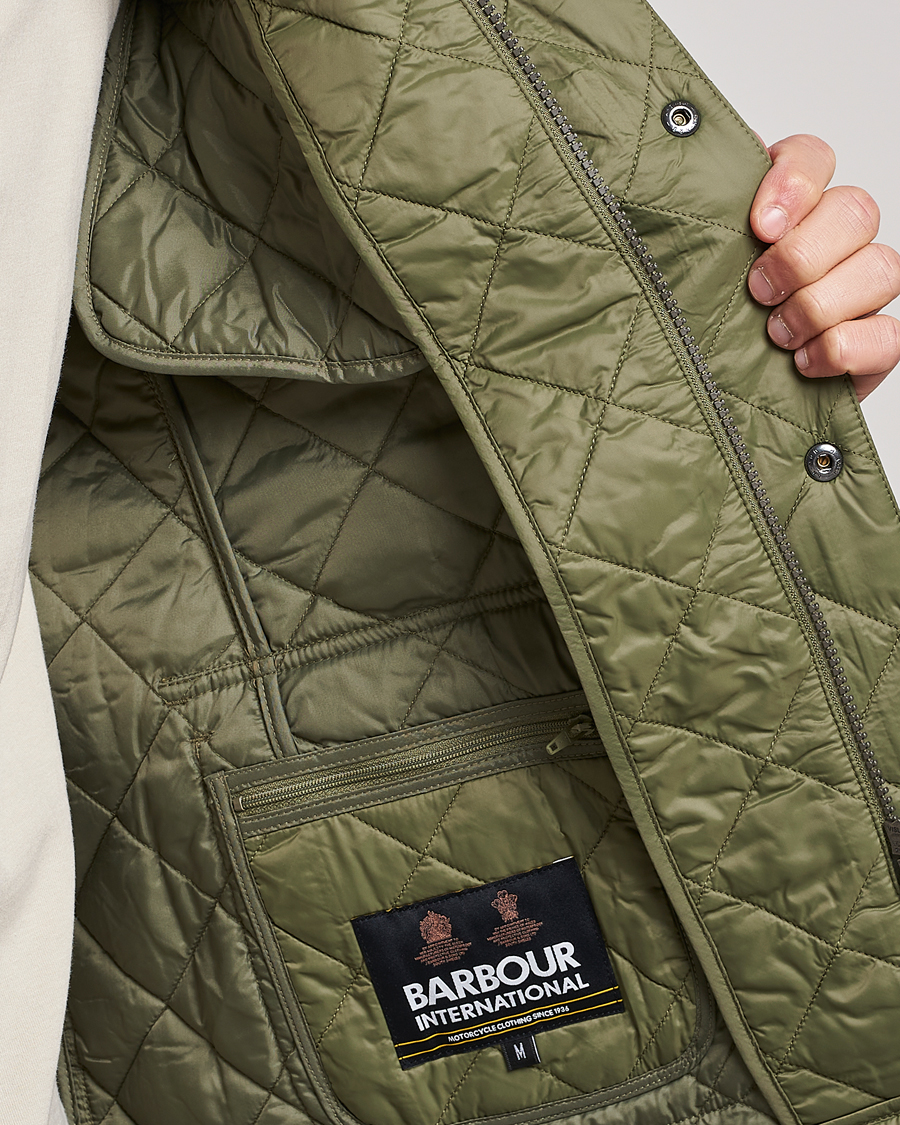 Herre | Jakker | Barbour International | Ariel Quilted Jacket Light Moss