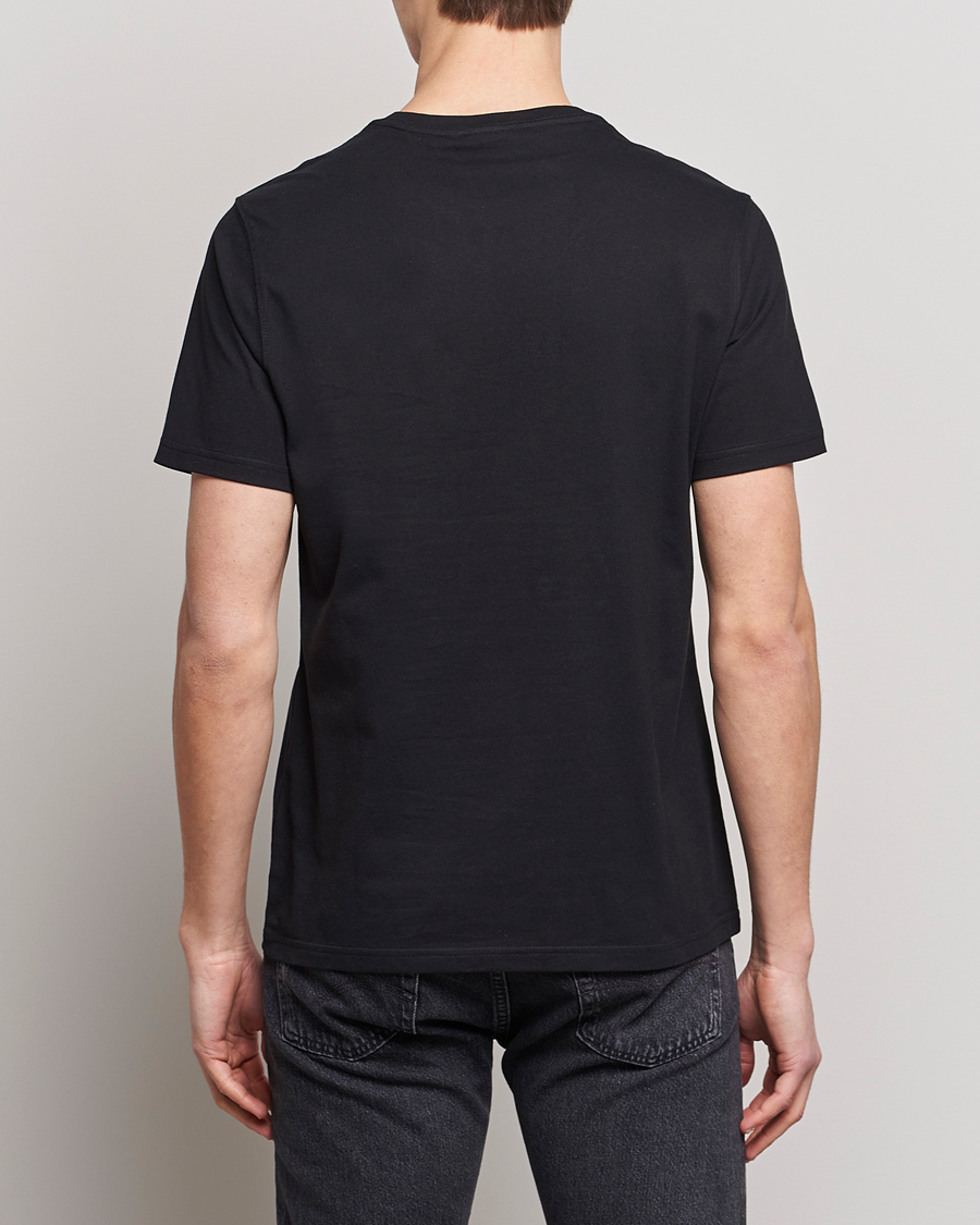 Herre | T-Shirts | Barbour International | Large Logo Crew Neck Tee Black