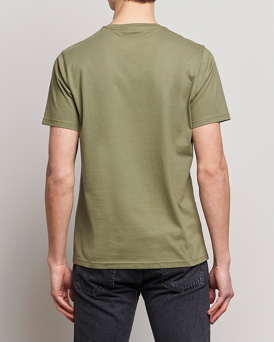 Herre | T-Shirts | Barbour International | Large Logo Crew Neck Tee Light Moss