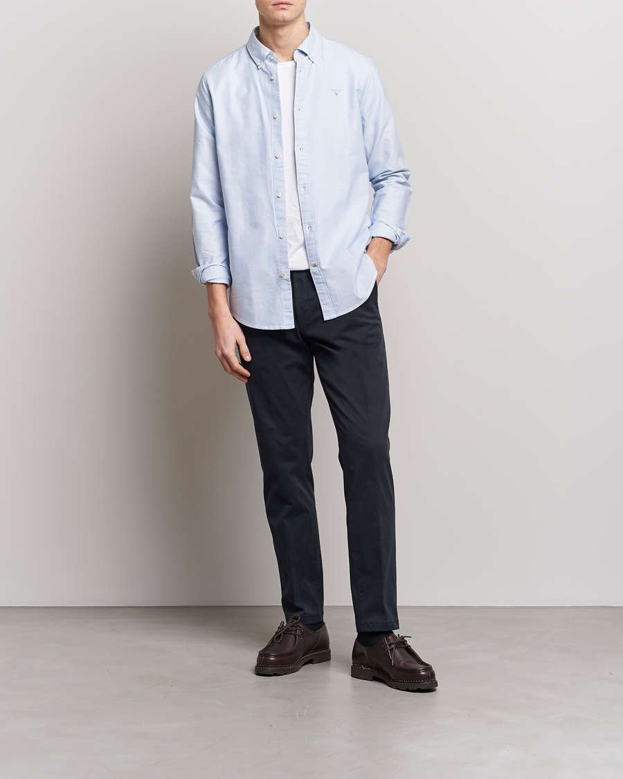 Herre | Skjorter | Barbour Lifestyle | Tailored Fit Striped Oxford 3 Shirt Blue/White