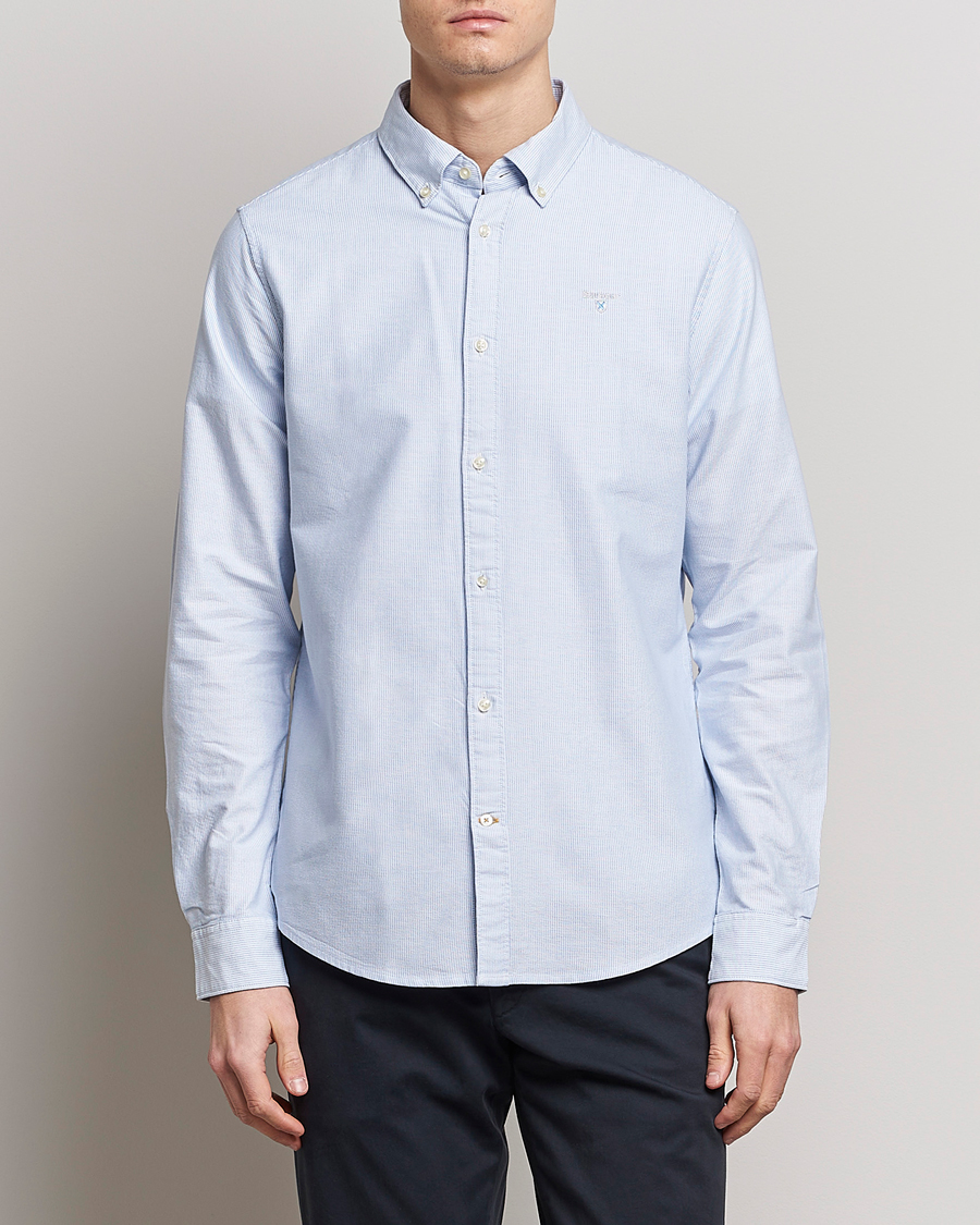 Herre | Avdelinger | Barbour Lifestyle | Tailored Fit Striped Oxtown Shirt Blue/White