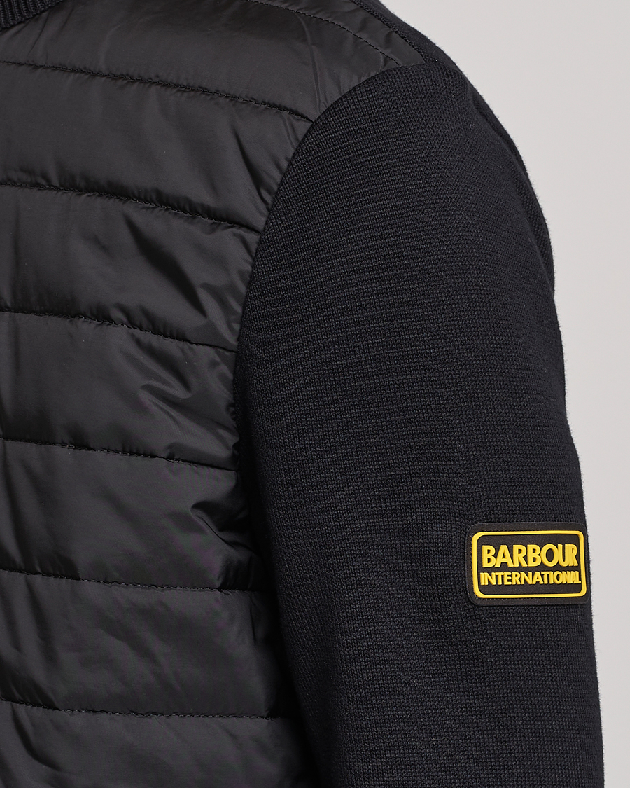 Herre | Gensere | Barbour International | Legacy Baffle Zip Through Sweater Black