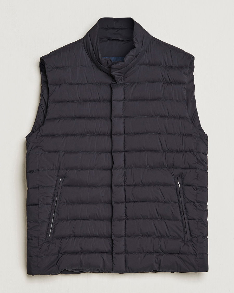 Herre | Vester | Herno | Nuage Matt Nylon Vest Midnight