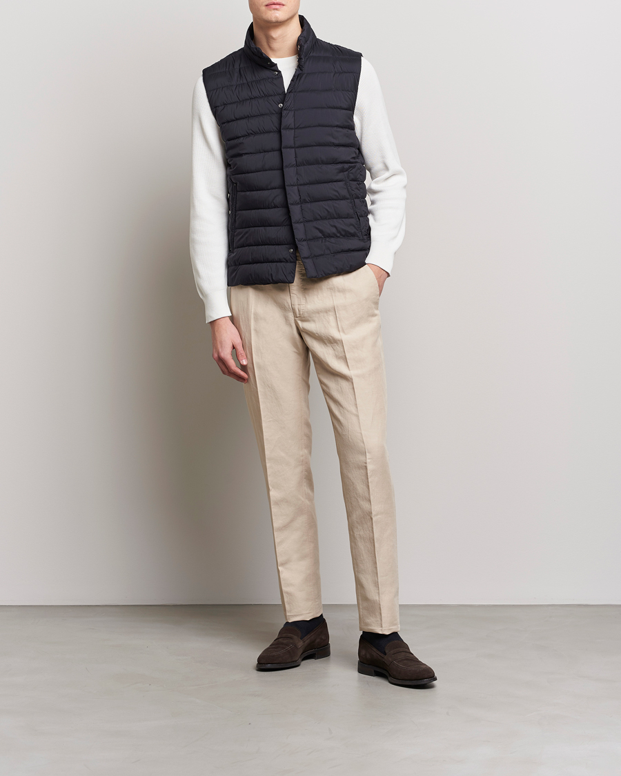 Herre | Vester | Herno | Nuage Matt Nylon Vest Midnight