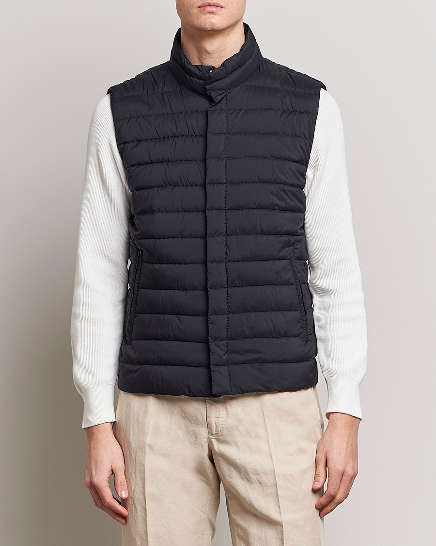 Herre | Vester | Herno | Nuage Matt Nylon Vest Midnight