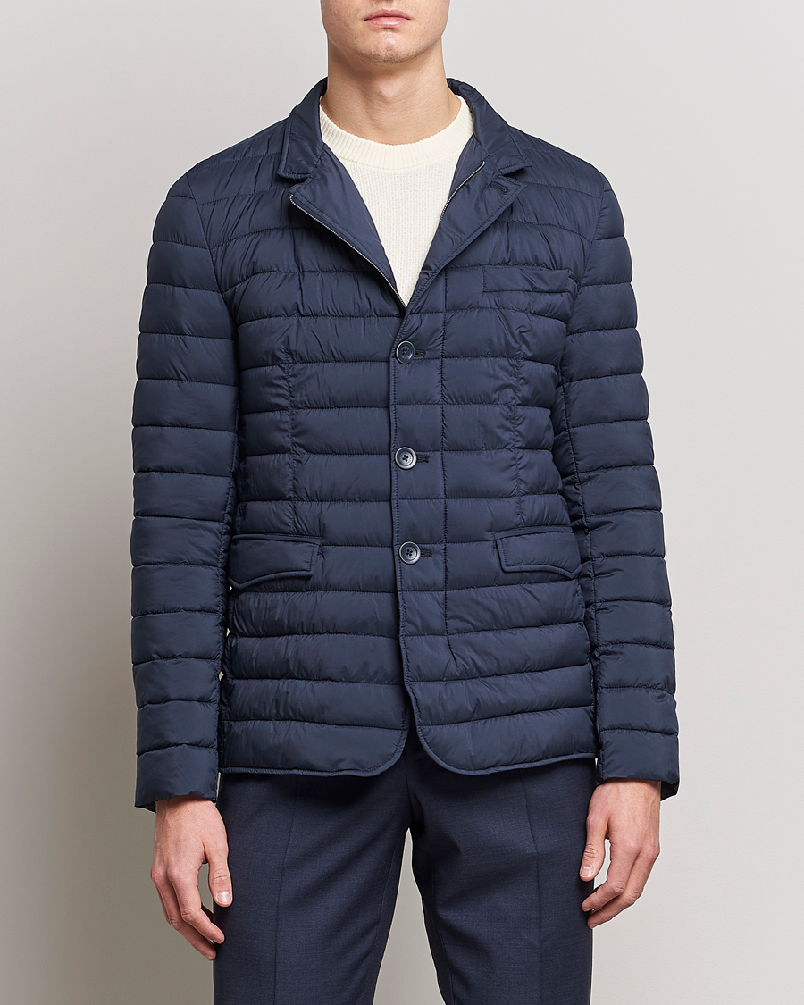 Herre | Dressede jakker | Herno | Nuage Matt Nylon Blazer Navy