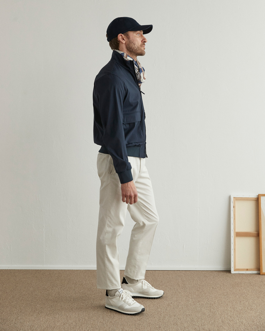 Herre | Jakker | Herno | Loro Piana Harrington Jacket Navy