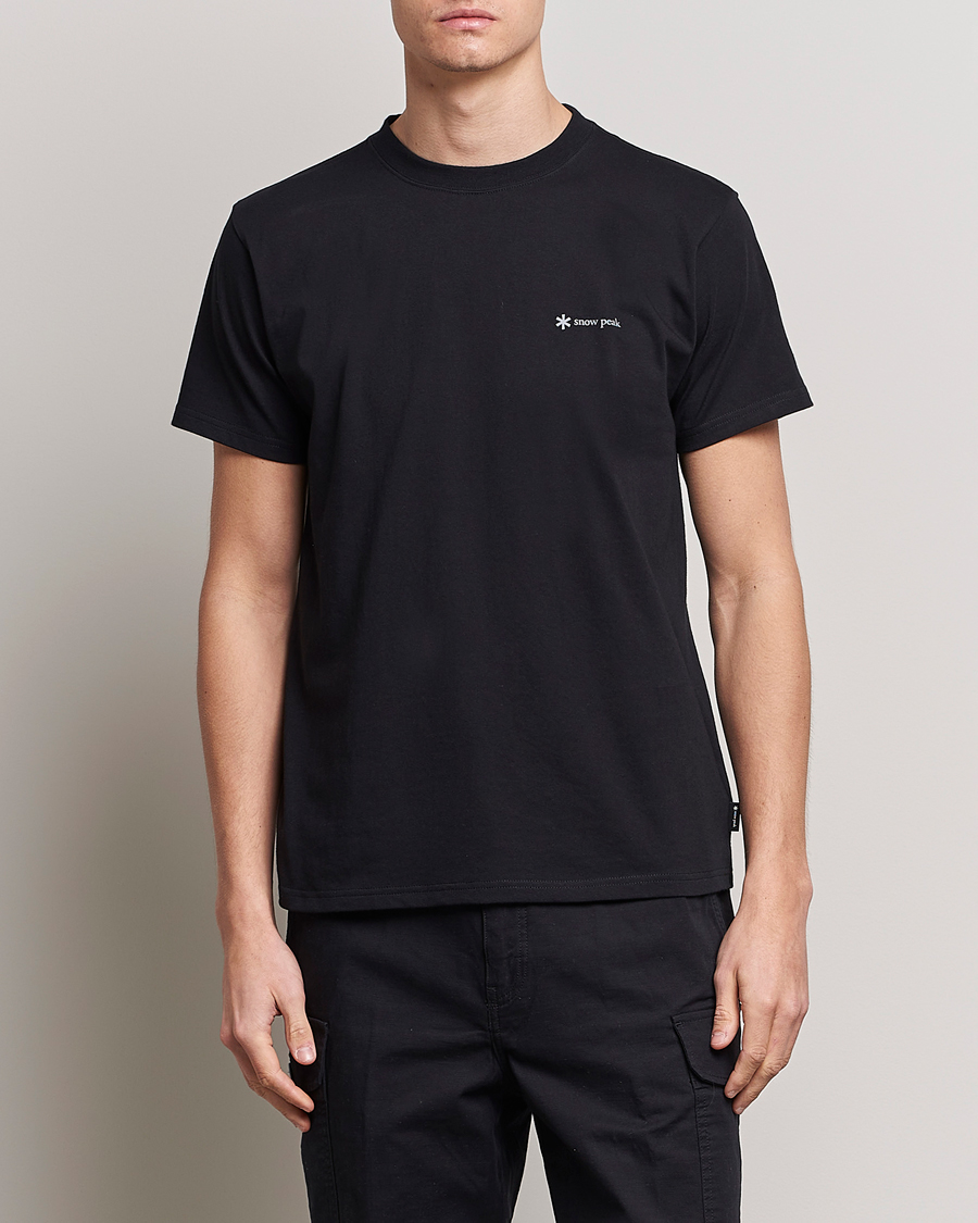 Herre | T-Shirts | Snow Peak | Organic Cotton Logo T-Shirt Black
