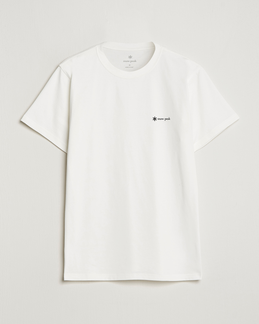 Herre | T-Shirts | Snow Peak | Organic Cotton Logo T-Shirt White