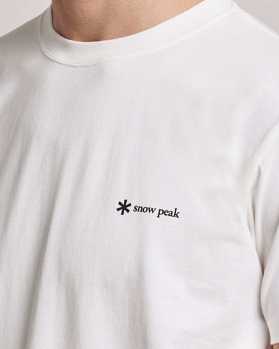 Herre | T-Shirts | Snow Peak | Organic Cotton Logo T-Shirt White