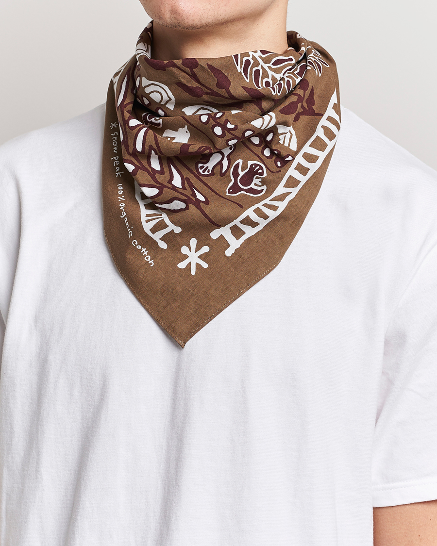 Herre | Assesoarer | Snow Peak | OG Cotton Nordic Bandana Brown