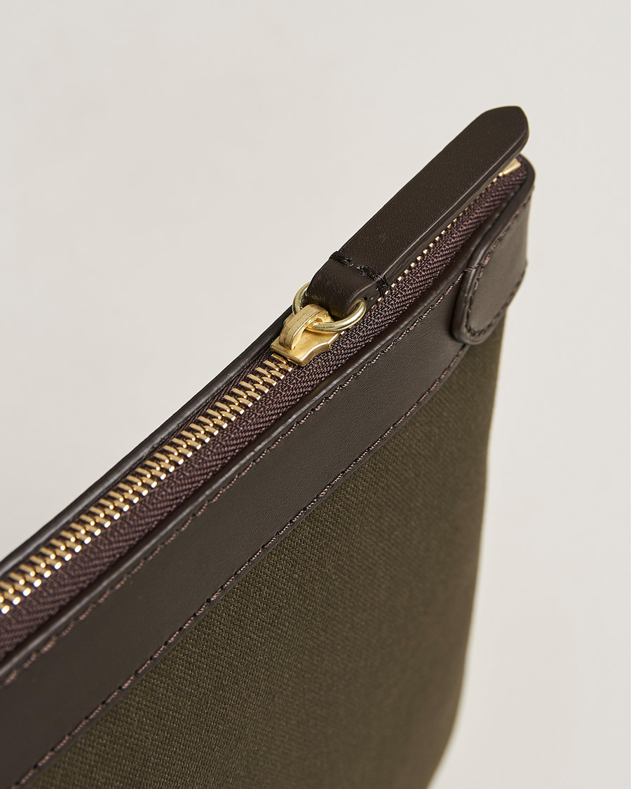 Herre | | Mismo | M/S Nylon Pouch Large Army/Dark Brown