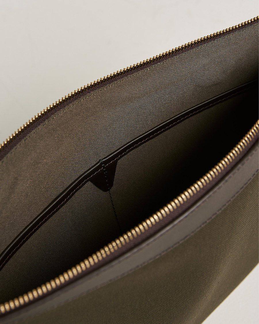 Herre | Vesker | Mismo | M/S Nylon Pouch Large Army/Dark Brown