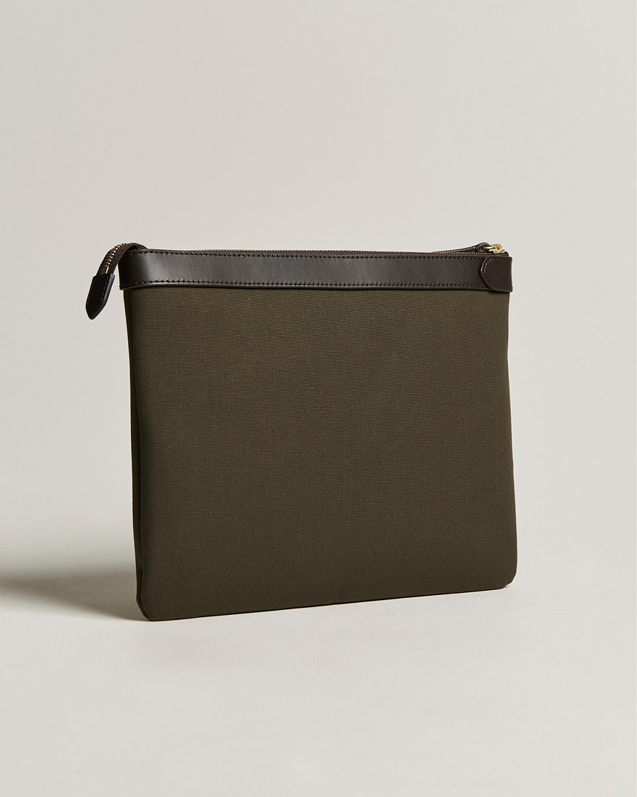 Herre | Vesker | Mismo | M/S Nylon Pouch Large Army/Dark Brown